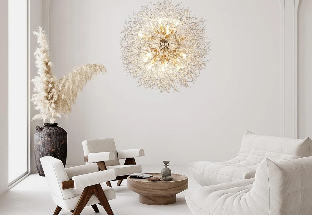 statement globe chandelier