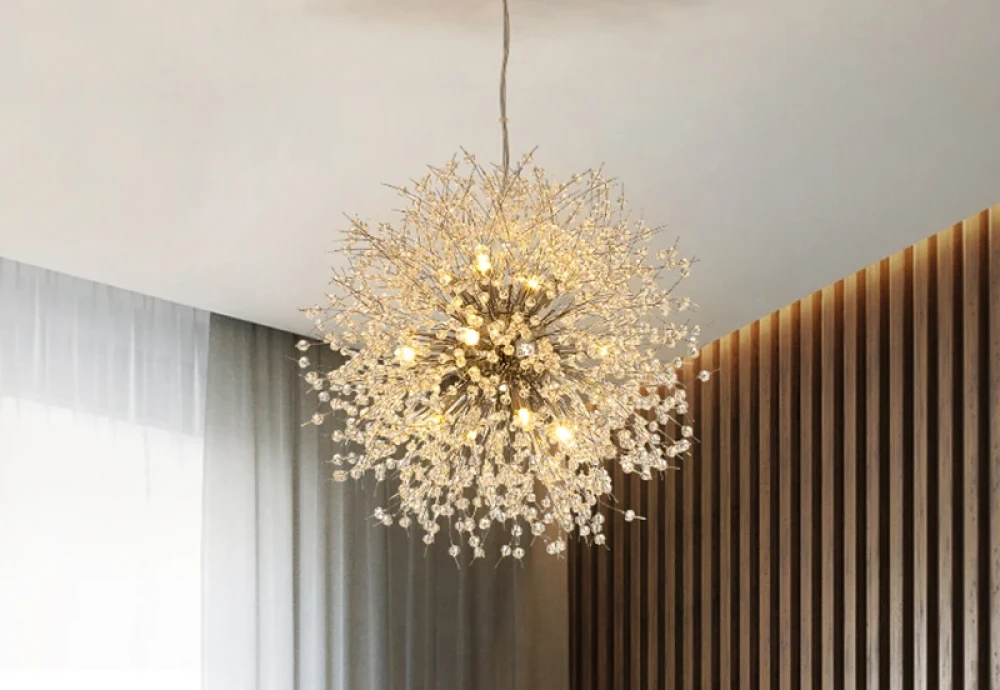 statement globe chandelier