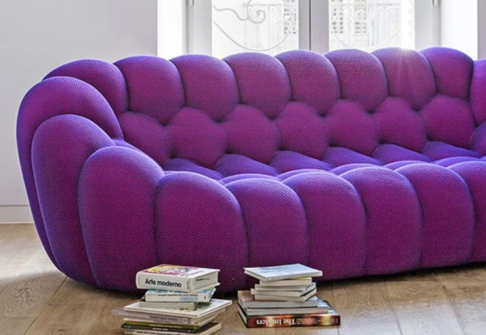 velvet bubble couch